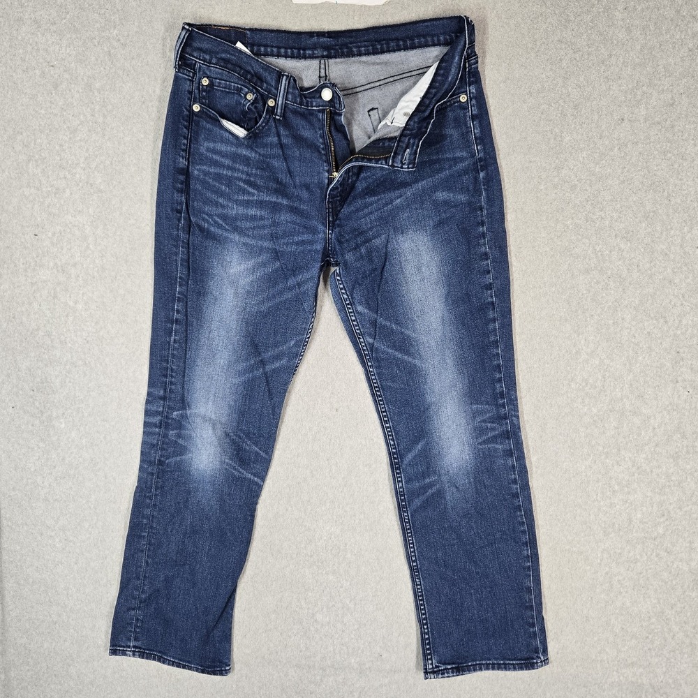 Levi's 514 Men Jeans 33X30 Blue Denim Straight Fit 28" Inseam
